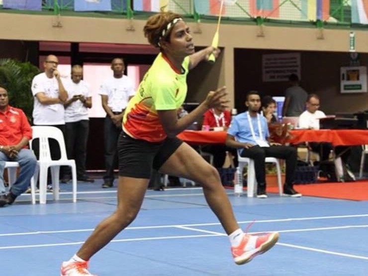 Neela in action - where precision meets passion on the court. © Maldives Olympic Committee via Neela