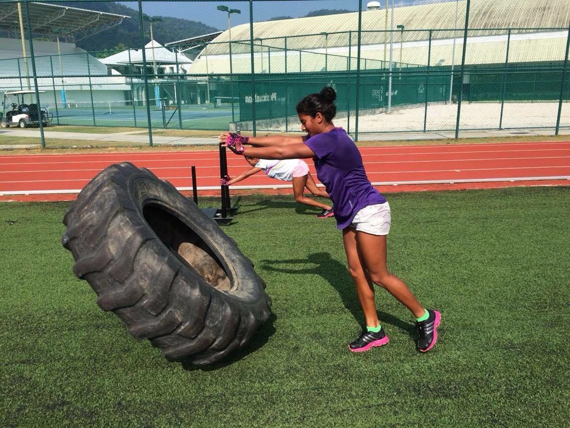 Pushing limits, Sajan embraces the rigor of training abroad in Thailand, 2014-2016. © Sajan