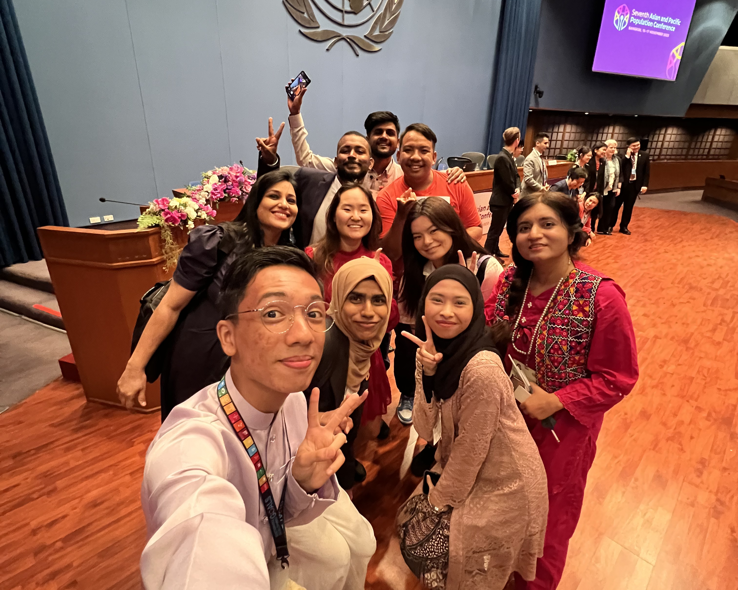 Group photo with delegates from Malaysia, Mongolia, Pakistan and Nepal. © Shuba Minhaj