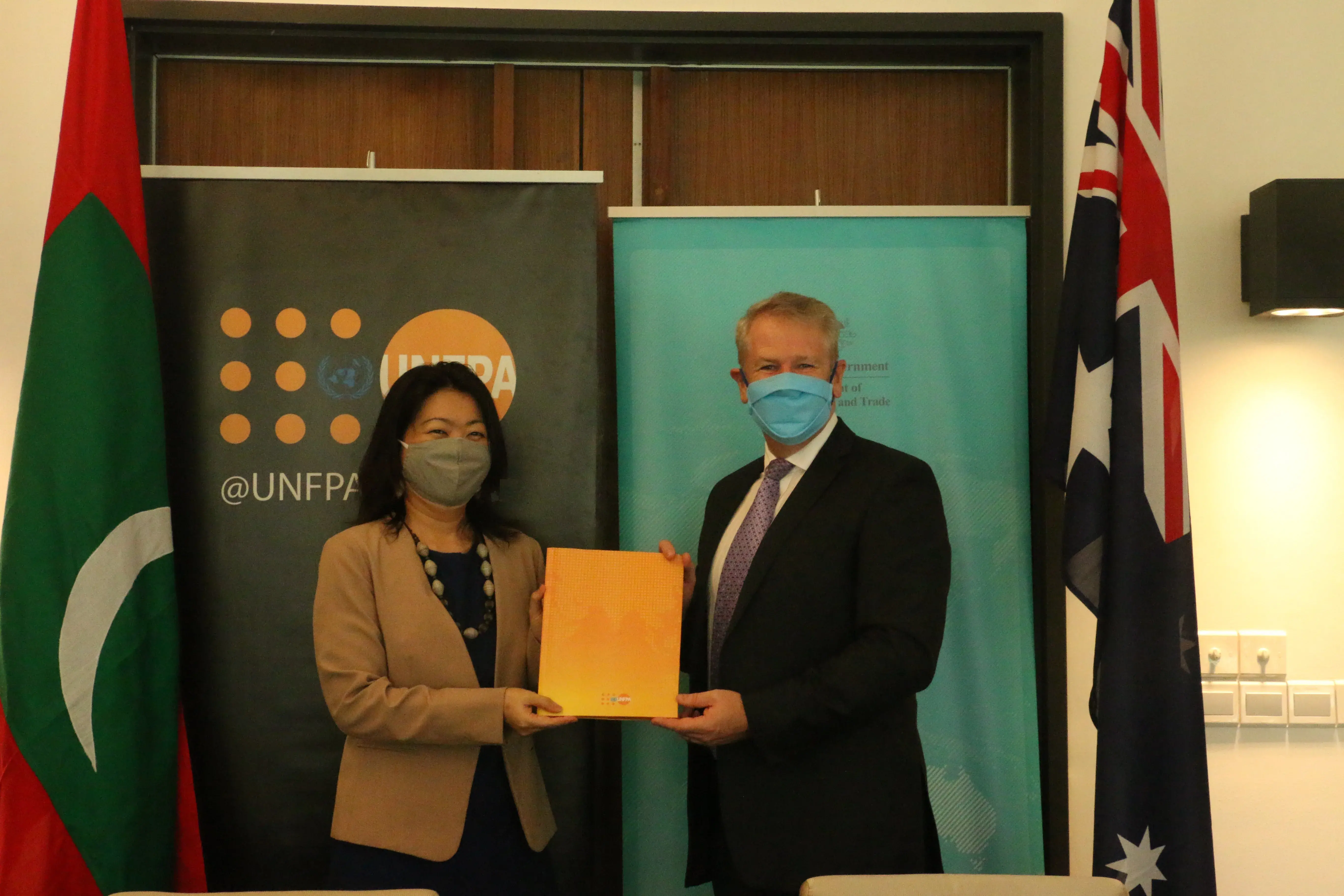 Australia pledges support to UNFPA to support Government response for COVID-19 pandemic in Maldives